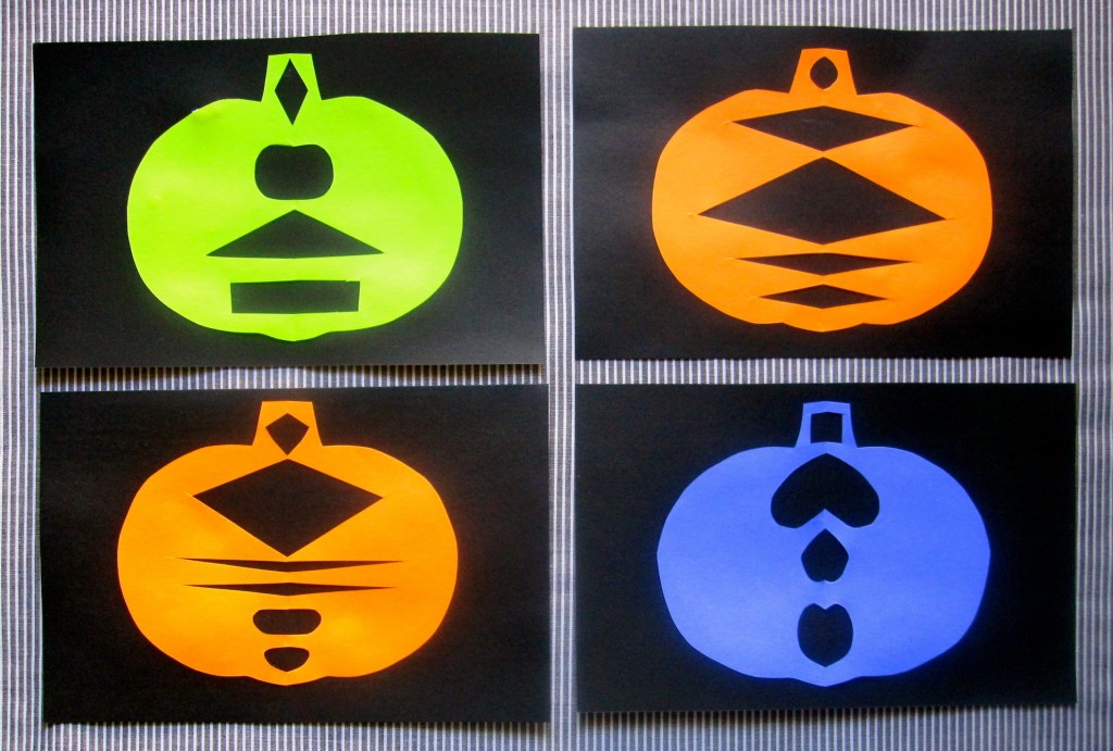 Halloween Cut Paper Pumpkins