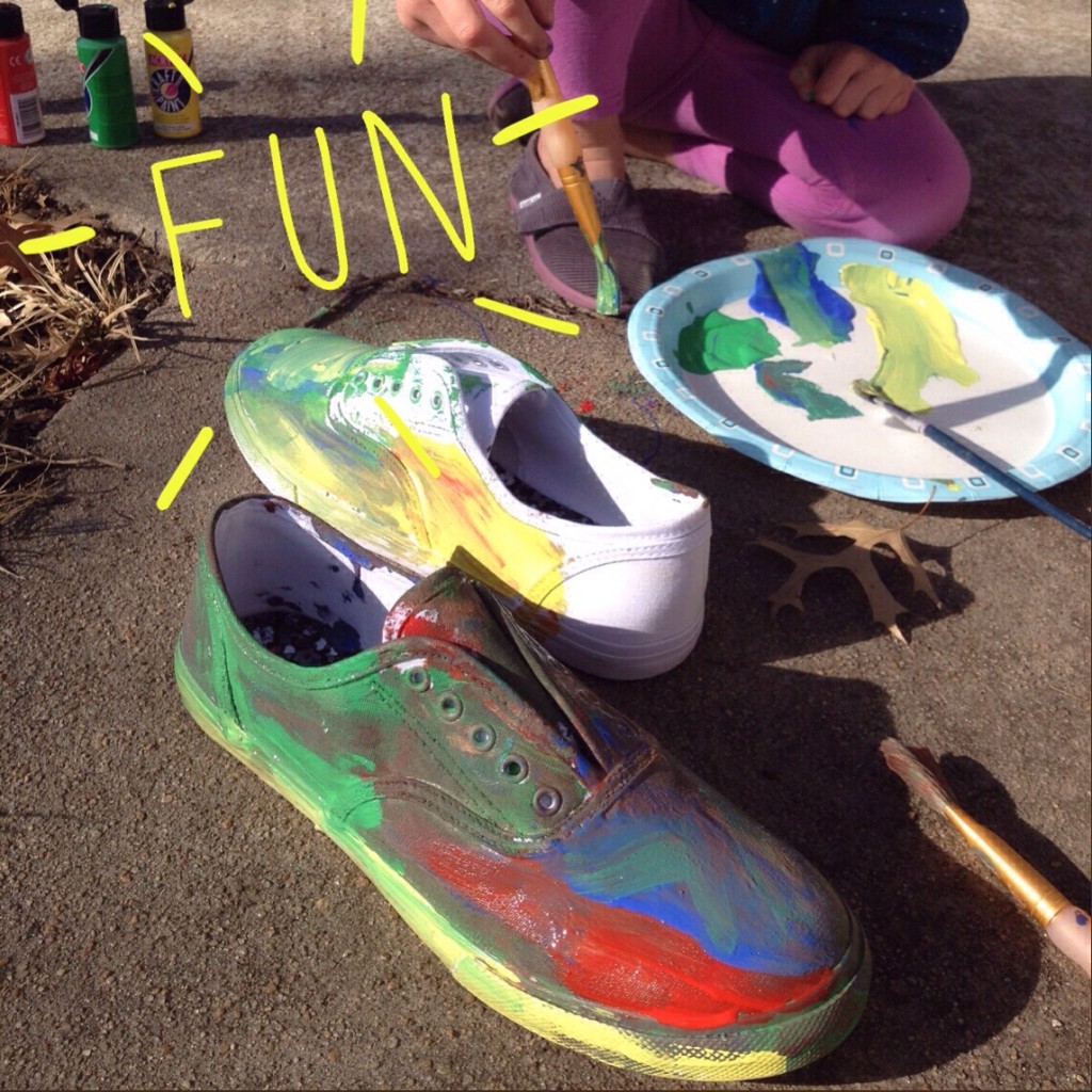 painting shoes