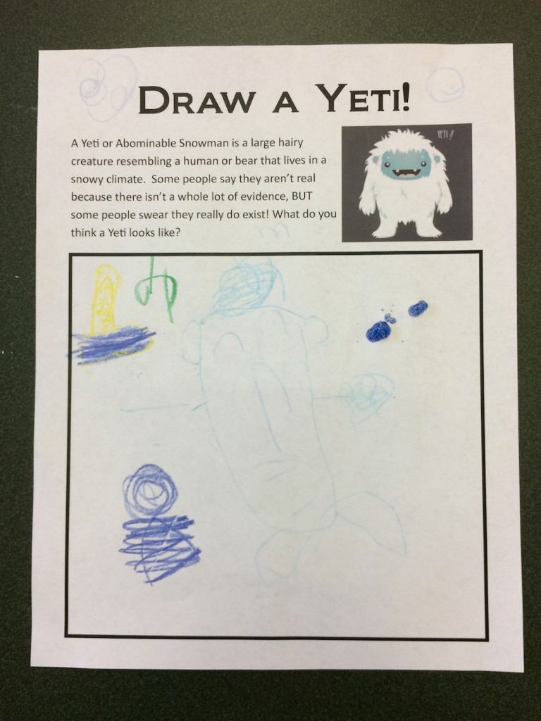 Draw a Yeti